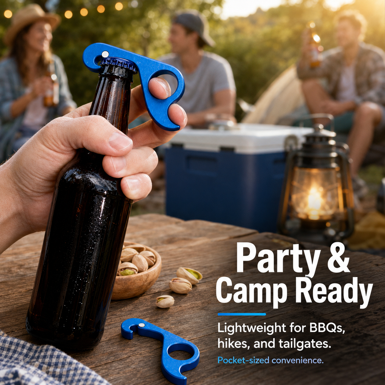 🍺 One-Pull EDC Keychain Bottle Opener | Fast One-Handed Pop