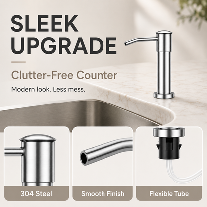 304 Stainless Steel Soap Dispenser Extension Tube Kit