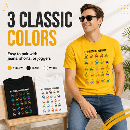 Dinosaur Alphabet Soft Cotton Tee