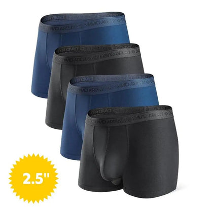 ⚡Hot Sales 49% OFF🔥Men's Dual Pouch Micro Modal Trunks - 4-Pack Basic 2.5in Spandex Natural Fabric Menswear