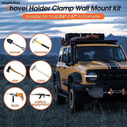 2Pcs Shovel Mount for Roof Rack
