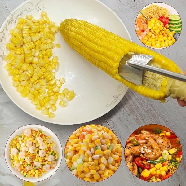 🌽Corn Peeler for Corn on the Cob, A Fast and Safe Tool for Chefs (430 Stainless steel)