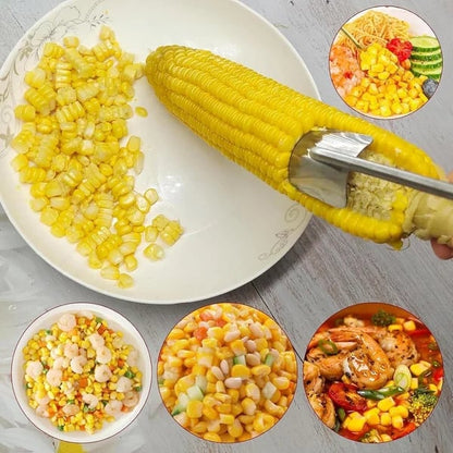 🌽Corn Peeler for Corn on the Cob, A Fast and Safe Tool for Chefs (430 Stainless steel)
