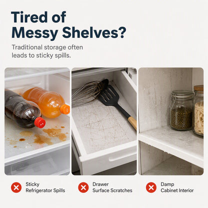 🧊 🛡️ Waterproof Fridge Shelf Liners – Non-slip, easy-clean & food-safe – Keeps fridge shelves fresh & organized ✨