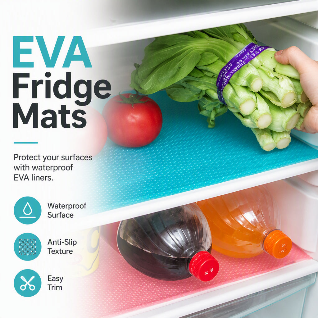 🧊 🛡️ Waterproof Fridge Shelf Liners – Non-slip, easy-clean & food-safe – Keeps fridge shelves fresh & organized ✨