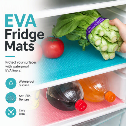 🧊 🛡️ Waterproof Fridge Shelf Liners – Non-slip, easy-clean & food-safe – Keeps fridge shelves fresh & organized ✨