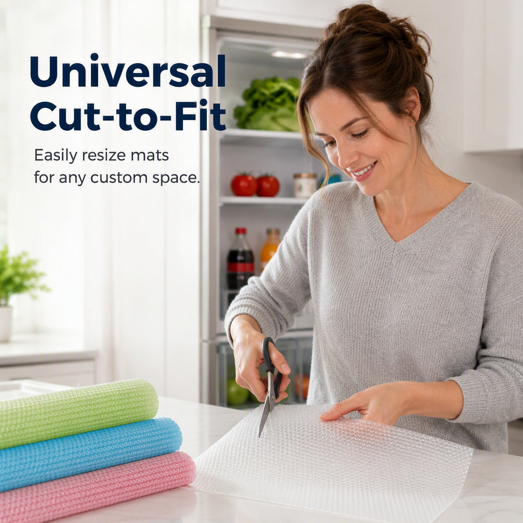 🧊 🛡️ Waterproof Fridge Shelf Liners – Non-slip, easy-clean & food-safe – Keeps fridge shelves fresh & organized ✨