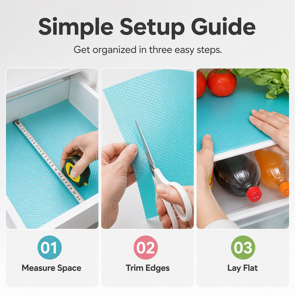🧊 🛡️ Waterproof Fridge Shelf Liners – Non-slip, easy-clean & food-safe – Keeps fridge shelves fresh & organized ✨