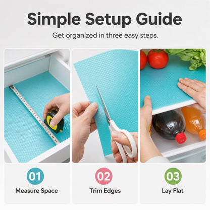 🧊 🛡️ Waterproof Fridge Shelf Liners – Non-slip, easy-clean & food-safe – Keeps fridge shelves fresh & organized ✨