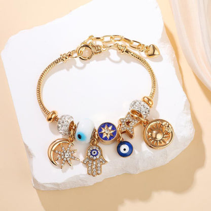 ☀️ Celestiales Sonne-Mond-Charm-Armband – Feines Design, strahlende Akzente & zeitloser Stil –