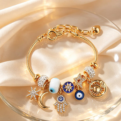 ☀️ Celestiales Sonne-Mond-Charm-Armband – Feines Design, strahlende Akzente & zeitloser Stil –