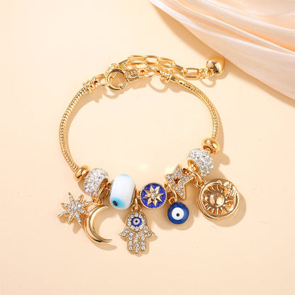 ☀️ Celestiales Sonne-Mond-Charm-Armband – Feines Design, strahlende Akzente & zeitloser Stil –