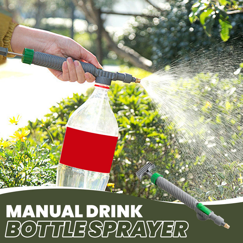 🌿Manual Drink Bottle Sprayer with Adjustable Nozzle‑Portable DIY Garden Spray Tool, Fits Standard