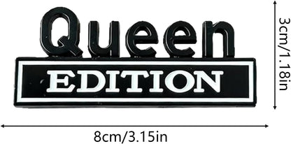 👑 Queen Edition 3D Metal Vehicle Emblem