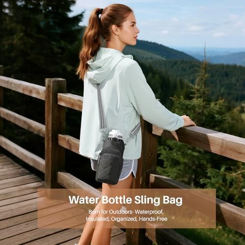 Water Bottle Carrier Bag with Phone Pocket for Stanley Cup 40/30oz