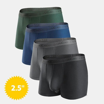 ⚡Hot Sales 49% OFF🔥Men's Dual Pouch Micro Modal Trunks - 4-Pack Basic 2.5in Spandex Natural Fabric Menswear