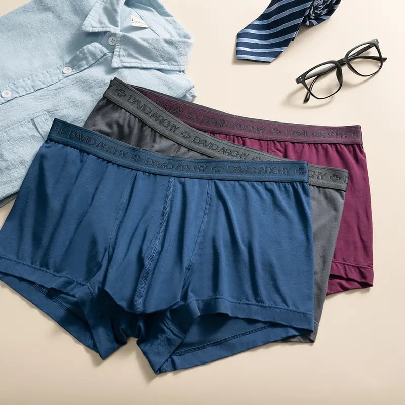 ⚡Hot Sales 49% OFF🔥Men's Dual Pouch Micro Modal Trunks - 4-Pack Basic 2.5in Spandex Natural Fabric Menswear