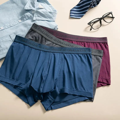 ⚡Hot Sales 49% OFF🔥Men's Dual Pouch Micro Modal Trunks - 4-Pack Basic 2.5in Spandex Natural Fabric Menswear