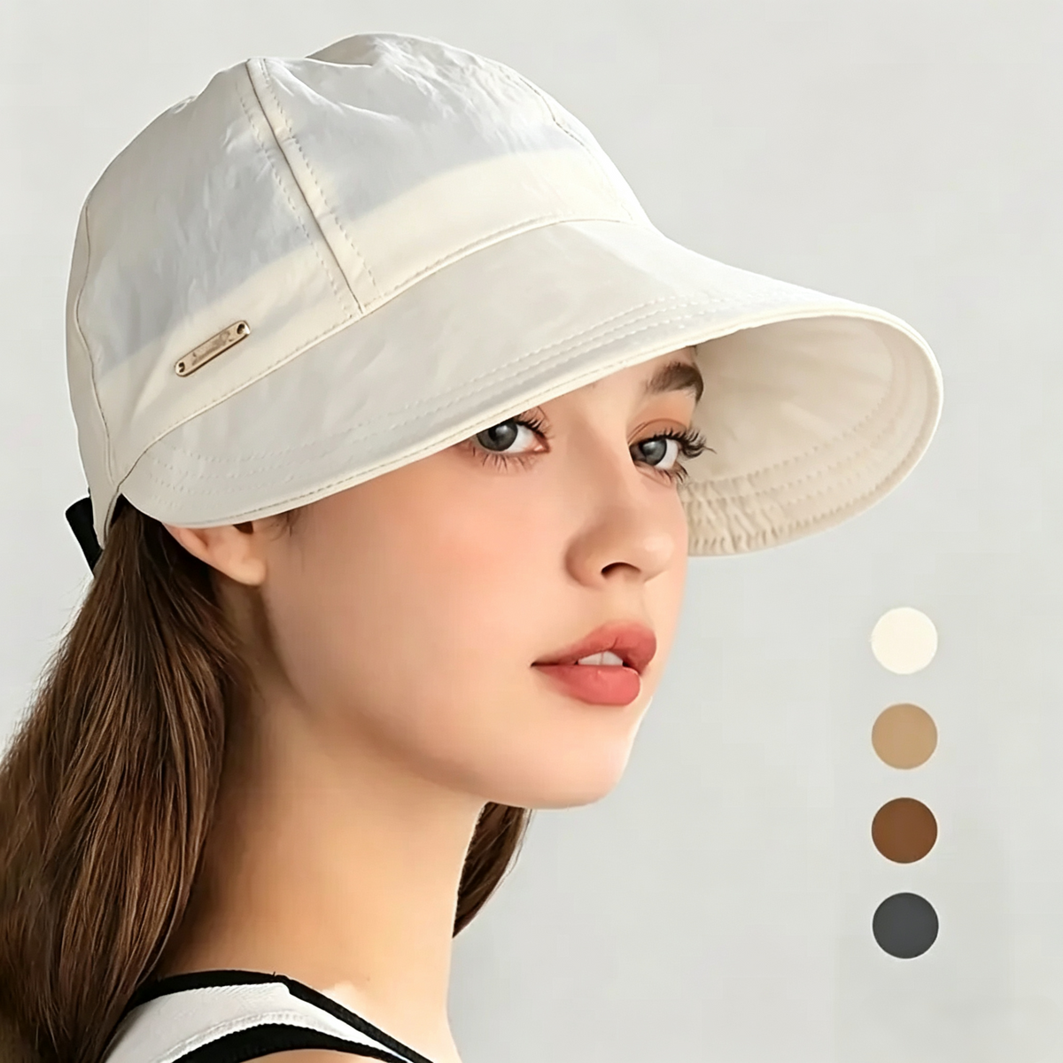 Women's Wide Brim Sun Visor Hat