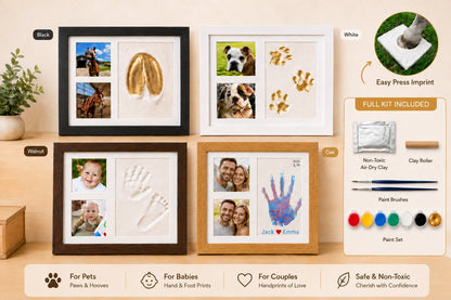 🐴 Horse Hoofprint & Family Keepsake Clay Kit – For Paws, Hands & Footprints🖼️Made by You & Personalise It Your Way💛