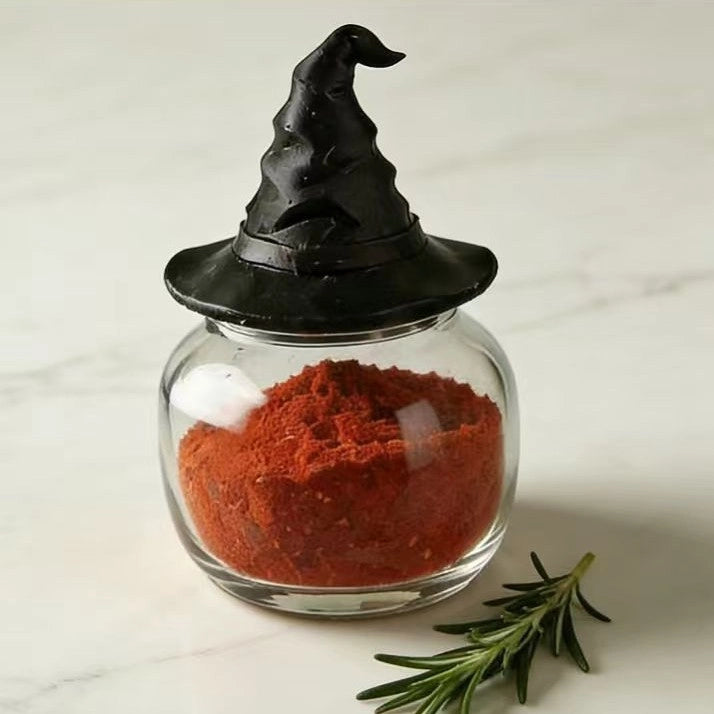 Enchanted Gothic Witch Spice Jar & Herb Container Set 🖤🔮