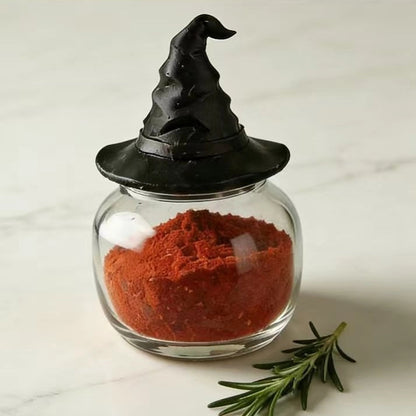 Enchanted Gothic Witch Spice Jar & Herb Container Set 🖤🔮