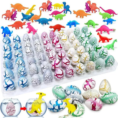 👧 60 Hatching Dinosaur Eggs | Water-Expanding Dinosaur Surprise Toys