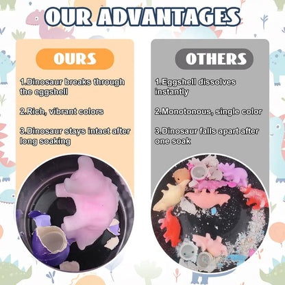 👧 60 Hatching Dinosaur Eggs | Water-Expanding Dinosaur Surprise Toys