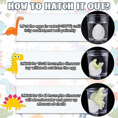 👧 60 Hatching Dinosaur Eggs | Water-Expanding Dinosaur Surprise Toys