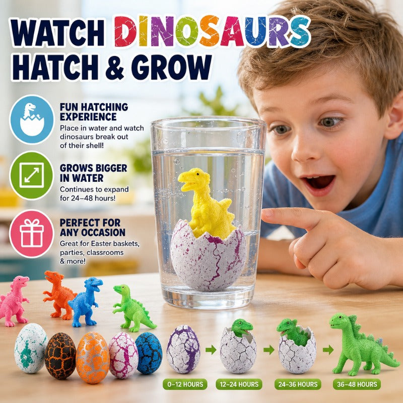 👧 60 Hatching Dinosaur Eggs | Water-Expanding Dinosaur Surprise Toys