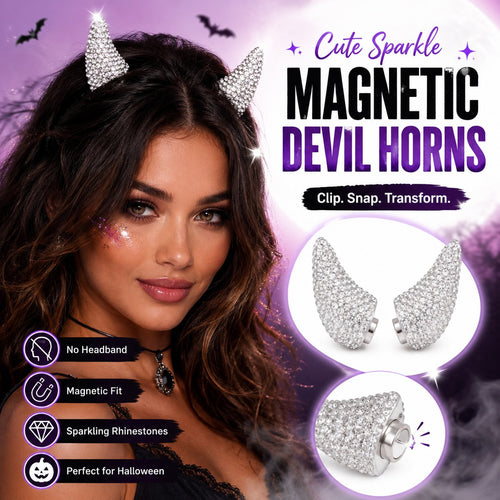 💥 LAST DAY 50% OFF - 😈✨ Cute Sparkle Magnetic Devil Horns (A Pair)