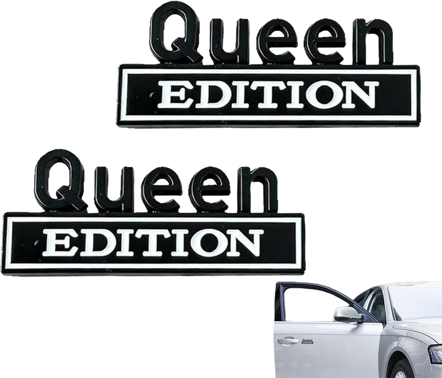 👑 Queen Edition 3D Metal Vehicle Emblem