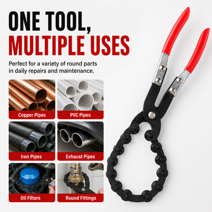 🔧Exhaust Cutter, Cuts 3/4" to 3-1/4" Pipe, Durable Chain Cutter Tool
