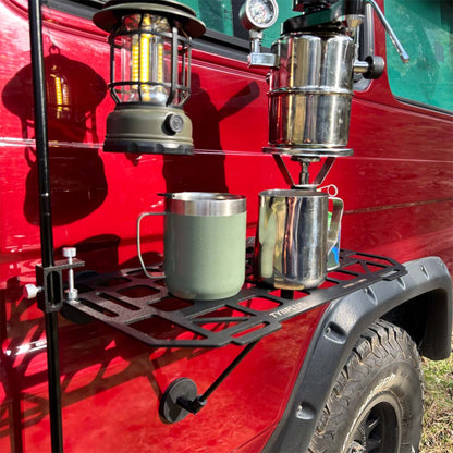 🚗Heavy-Duty Magnetic Vehicle Side Table | Portable Grid Camp Desk