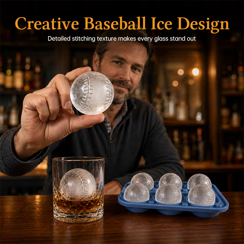 ⚾ Baseball Ice Ball Mold