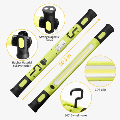 💡 BougeRV 3000LM LED Magnetic Work Light – Cordless Rechargeable