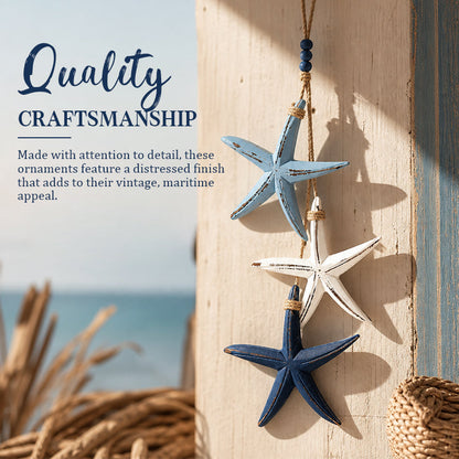 💥LAST DAY 50% OFF🔥Mediterranean Decorative Starfish & Fish Hanging Ornaments