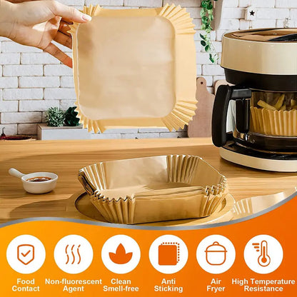 🍟 Air Fryer Paper Liners – Clean Cooking Made Easy ✨