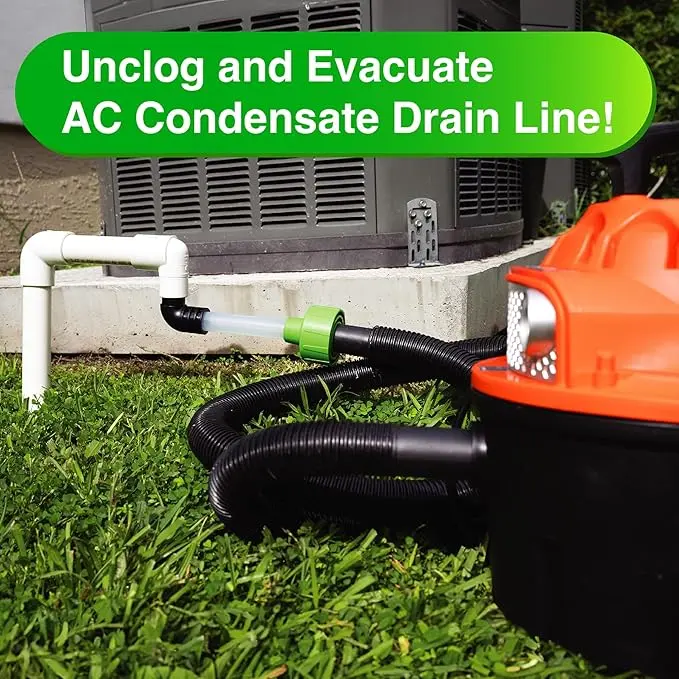 ❄️ AC Drain Line Cleaner Adapter – Clear Clogs Fast 🔧