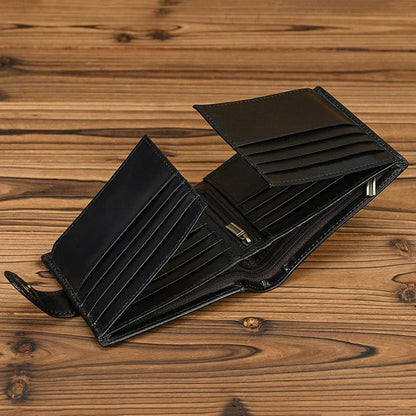 👛 Vintage Top-Grain Leather Men's Wallet