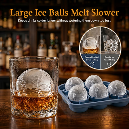 ⚾ Baseball Ice Ball Mold