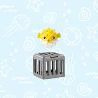 Dolphin fish + cage