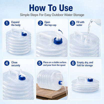Collapsible Portable Water Container