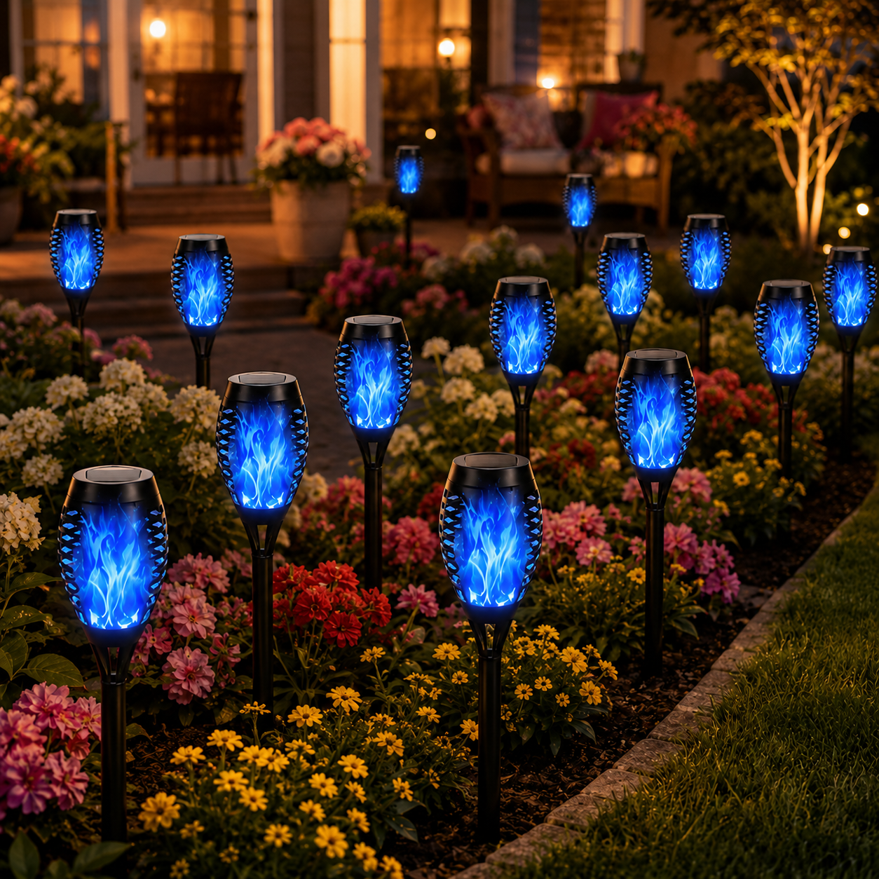 🔥 Dancing Flame Solar Torch – Waterproof Outdoor Garden Light