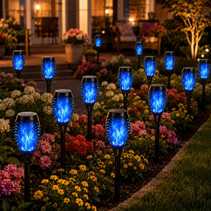 🔥 Dancing Flame Solar Torch – Waterproof Outdoor Garden Light