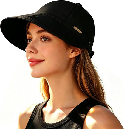 ☀️Women’s Ponytail Sun Hat – Lightweight Wide Brim Outdoor Cap for Beach, Travel & Gardening