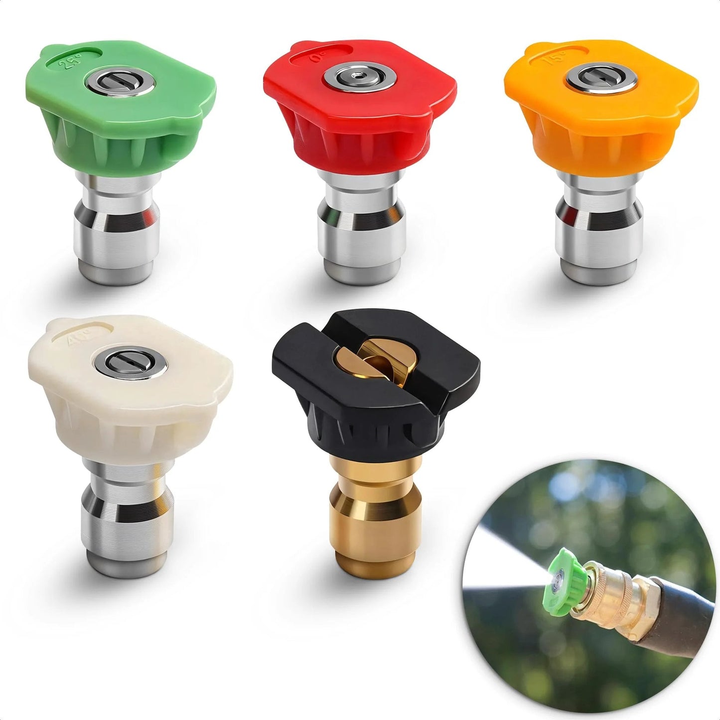 🚗Pressure Washer Nozzle Tips Kit 5 Pack