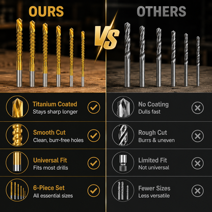 🛠️ 2-in-1 Woodworking Saw Drill Bit Set