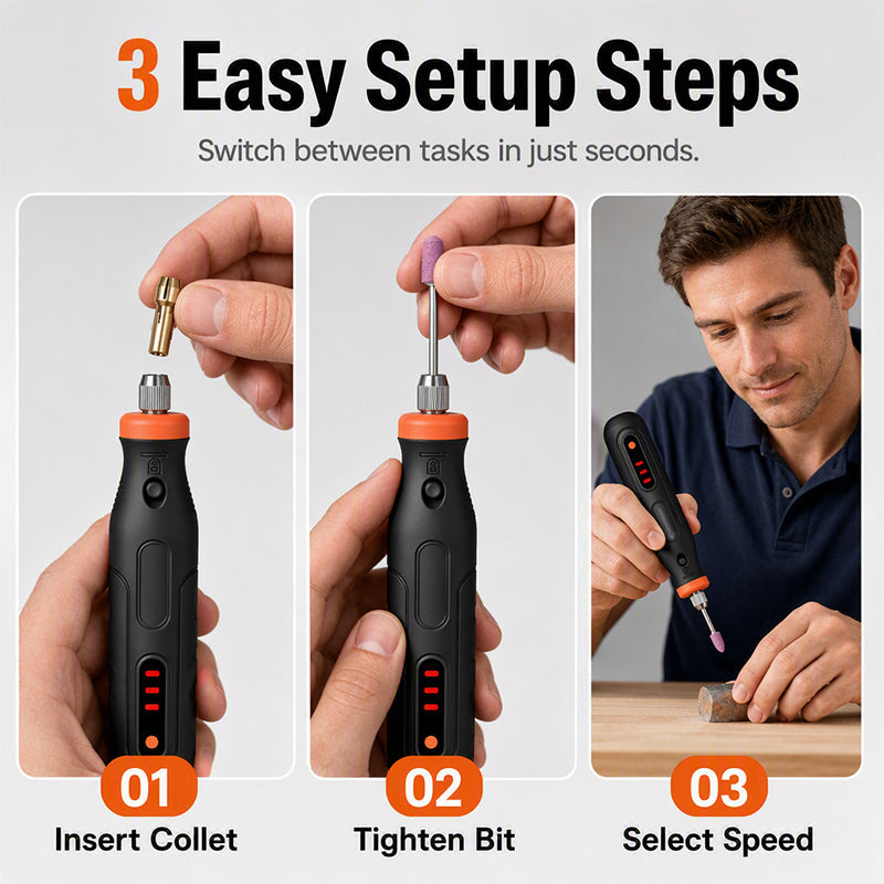 🛠️Mini Handheld Cordless Rotary Tool