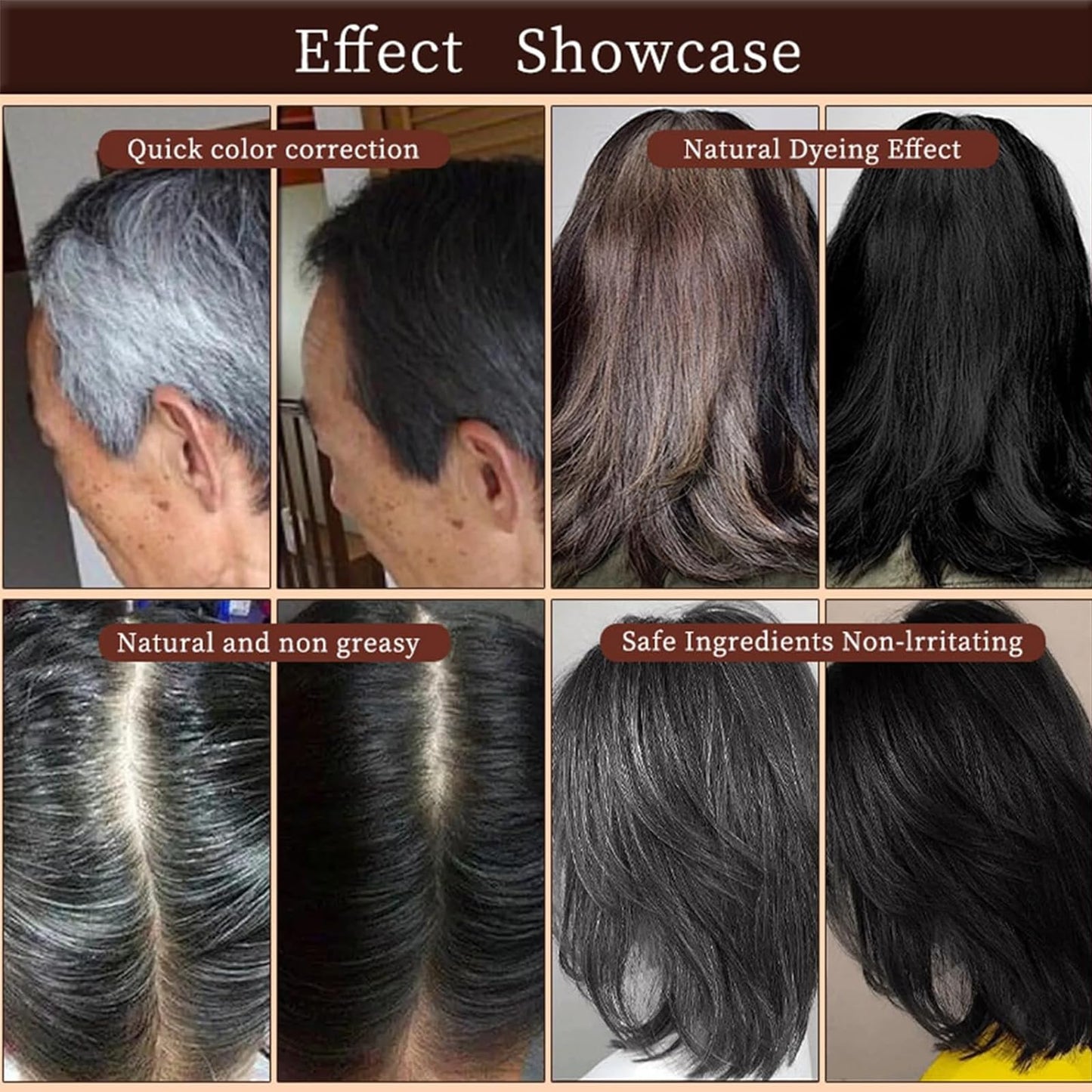 Instant Gray Hair Cover-Up Stick & Dye Comb